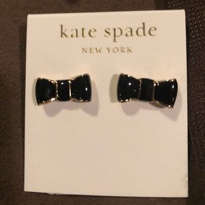 Kate Spade Black Bow Earrings